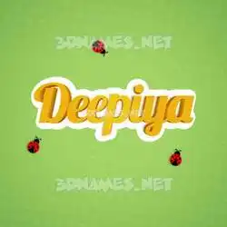 deepiya in Ladybugs style - 3D name wallpaper