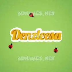 denzleesa in Ladybugs style - 3D name wallpaper