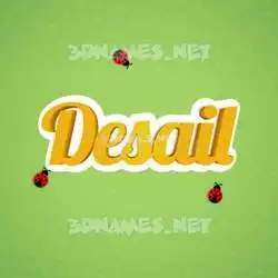 desail in Ladybugs style - 3D name wallpaper