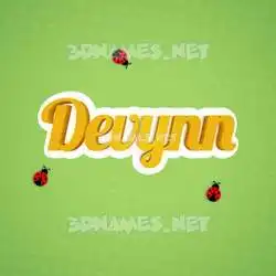 devynn in Ladybugs style - 3D name wallpaper