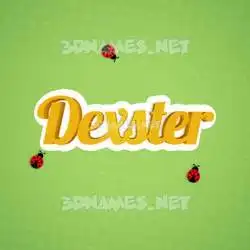 dexster in Ladybugs style - 3D name wallpaper