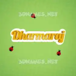 dharmaraj in Ladybugs style - 3D name wallpaper