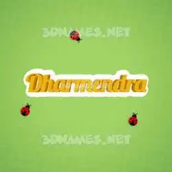 dharmendra in Ladybugs style - 3D name wallpaper