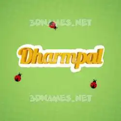 dharmpal in Ladybugs style - 3D name wallpaper