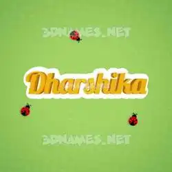 dharshika in Ladybugs style - 3D name wallpaper