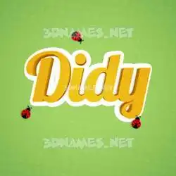 didy in Ladybugs style - 3D name wallpaper