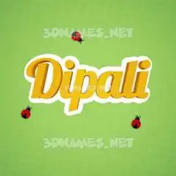 dipali in Ladybugs style - 3D name wallpaper