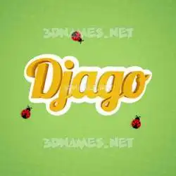 djago in Ladybugs style - 3D name wallpaper