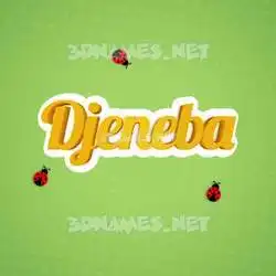 djeneba in Ladybugs style - 3D name wallpaper