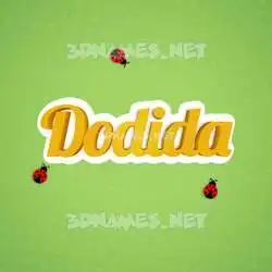 dodida in Ladybugs style - 3D name wallpaper