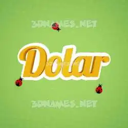 dolar in Ladybugs style - 3D name wallpaper