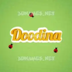 doodina in Ladybugs style - 3D name wallpaper