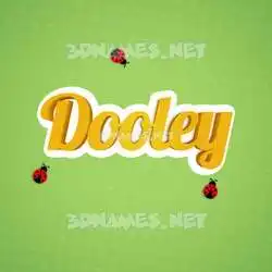 dooley in Ladybugs style - 3D name wallpaper