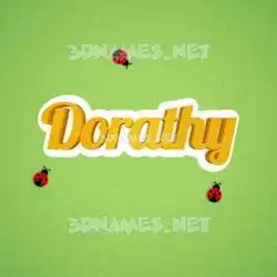 dorathy in Ladybugs style - 3D name wallpaper