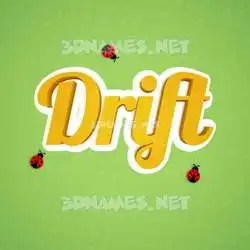 drift in Ladybugs style - 3D name wallpaper
