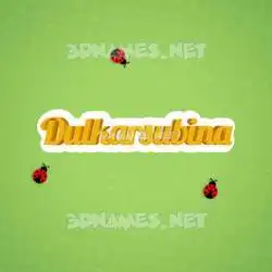dulkarsubina in Ladybugs style - 3D name wallpaper