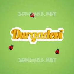 durgadevi in Ladybugs style - 3D name wallpaper