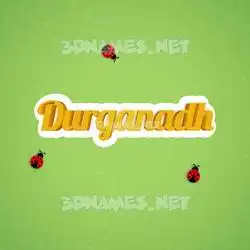durganadh in Ladybugs style - 3D name wallpaper