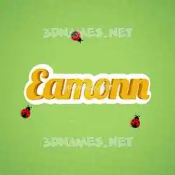 eamonn in Ladybugs style - 3D name wallpaper