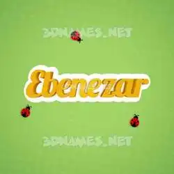 ebenezar in Ladybugs style - 3D name wallpaper