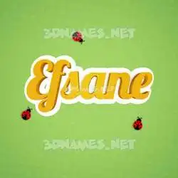efsane in Ladybugs style - 3D name wallpaper