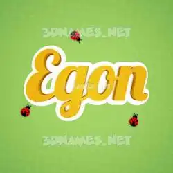 egon in Ladybugs style - 3D name wallpaper