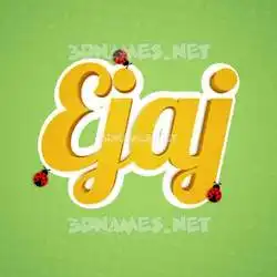 ejaj in Ladybugs style - 3D name wallpaper