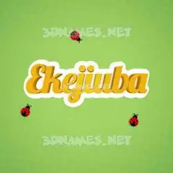 ekejiuba in Ladybugs style - 3D name wallpaper