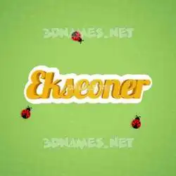 ekseoner in Ladybugs style - 3D name wallpaper