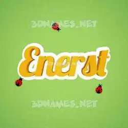 enerst in Ladybugs style - 3D name wallpaper