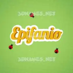 epifanio in Ladybugs style - 3D name wallpaper