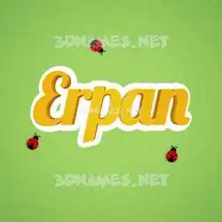 erpan in Ladybugs style - 3D name wallpaper