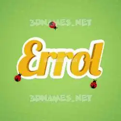 errol in Ladybugs style - 3D name wallpaper