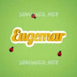 eugemar in Ladybugs style - 3D name wallpaper