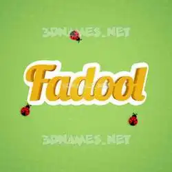 fadool in Ladybugs style - 3D name wallpaper