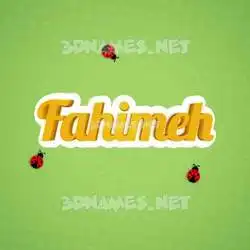 fahimeh in Ladybugs style - 3D name wallpaper