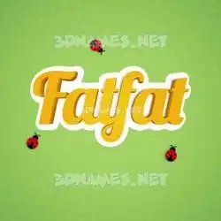 fatfat in Ladybugs style - 3D name wallpaper
