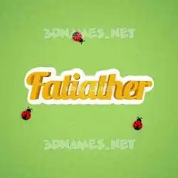 fatiather in Ladybugs style - 3D name wallpaper