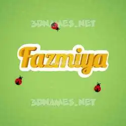 fazmiya in Ladybugs style - 3D name wallpaper