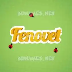 fenovet in Ladybugs style - 3D name wallpaper