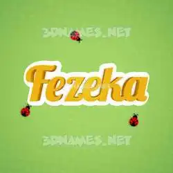 fezeka in Ladybugs style - 3D name wallpaper