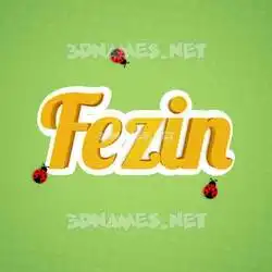 fezin in Ladybugs style - 3D name wallpaper