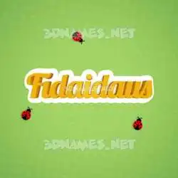 fidaidaus in Ladybugs style - 3D name wallpaper
