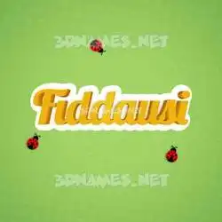 fiddausi in Ladybugs style - 3D name wallpaper