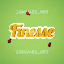 finesse in Ladybugs style - 3D name wallpaper