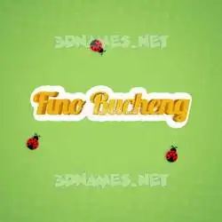 fino bucheng in Ladybugs style - 3D name wallpaper