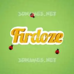 firdoze in Ladybugs style - 3D name wallpaper