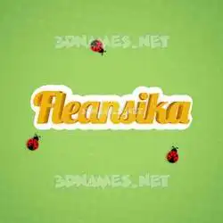 fleansika in Ladybugs style - 3D name wallpaper