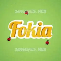 fokia in Ladybugs style - 3D name wallpaper