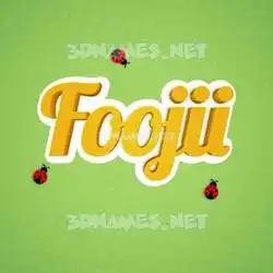 foojii in Ladybugs style - 3D name wallpaper